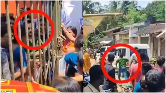 BDO locked up during Amader Para Amader Samadhan campaign,BDO escapes amidst protest over road repair,Rural protest locks BDO demanding road fix,BDO had to run away as villagers detained him in camp, পাড়ায় সমাধানে বিডিও তালাবন্দি , নারায়ণগড় বিডিও তালাবদ্ধ প্রতিবাদ,  রাস্তা সংস্কারের দাবিতে গ্রামবাসী বিক্ষোভ,  বিডিও পালাতে দৌড়ে গ্রামীণ শিবিরে অচিন্তনীয় দৃশ্য