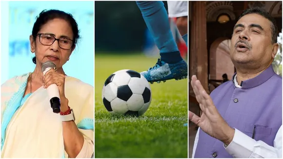 Vivekananda Cup  ,Narendra Cup,  Football in politics  ,TMC vs BJP rivalry  ,Talent hunt before elections,  State youth sports tournaments,  Arup Biswas,  Shamik Bhattacharya , “Khela Hobe” slogan,বিবেকানন্দ কাপ,নরেন্দ্র কাপ,  রাজনীতিতে ফুটবল  ,তৃণমূল বনাম বিজেপি,  ভোটের আগে খেলোয়াড় প্রতিভা সন্ধান,  রাজ্যের যুবকল্যাণ ফুটবল প্রতিযোগিতা  ,অরপ বিশ্বাস,  শমীক ভট্টাচার্য  ,খেলা হবে” স্লোগান