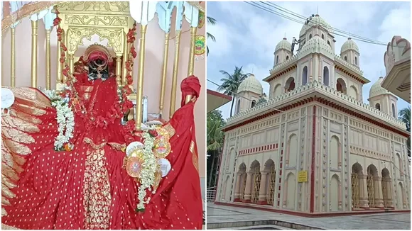 Sarbamangala Temple Burdwan,  Goddess Sarbamangala worship Durga  ,Shardiya festival Burdwan temple  ,Sarbamangala Durga Puja tradition,  Burdwan Shaktipeeth Sarbamangala  ,Sarbamangala Mahishamardini idol  ,Shardiya Navratri rituals Burdwan,সর্বমঙ্গলা মন্দির বর্ধমান  ,দুর্গা রূপে সর্বমঙ্গলা পূজা,  শারদীয়া উৎসব বর্ধমান মন্দির,  সর্বমঙ্গলা দুর্গাপুজো প্রথা  ,বর্ধমান শক্তিপীঠ সর্বমঙ্গলা,  সিংহবাহিনী মহিষামর্দিনী সর্বমঙ্গলা,  শারদীয়া দুর্গাপুজো সর্বমঙ্গলা মন্দির