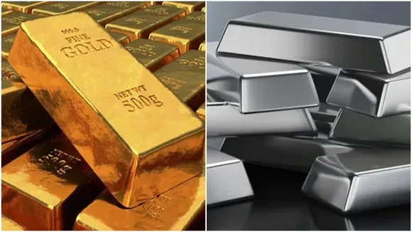 Silver bars and coins with festive Diwali lights in the background — Silver Rate Today India 14 October 2025: সোনা-রূপার দাম জেনে নিন।