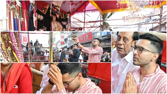 Abhishek Bandyopadhyay,  Boromar Mandir,  Kali Puja celebrations,  Trinamool Congress MP,  Devotees gathering,  Boroma special Puja,  Aarti at Boromar  Naihati news  ,Political leader visit,অভিষেক বন্দ্যোপাধ্যায়,  বড়মার মন্দির  ,কালীপূজা,  তৃণমূল সাংসদ,  ভক্তদের উপচে পড়া ভিড়,  বড়মার বিশেষ পূজা,  মন্দিরে আরতি,  নৈহাটি সংবাদ,  রাজনৈতিক নেতার উপস্থিতি