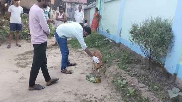 ভাতার আমির শেখ, পশুপ্রেমী, তীরবিদ্ধ কুকুর, আউশগ্রাম কুকুর উদ্ধার, পূর্ব বর্ধমান খবর, dog rescue Bengal, Amir Sheikh animal lover, Burdwan news, animal cruelty, forest department negligence