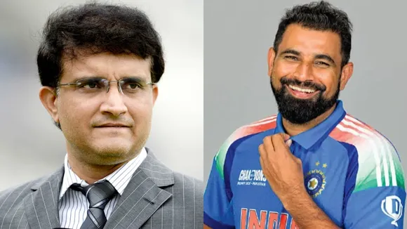 Sourav Ganguly and Mohammed Shami