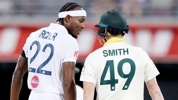 Jofra Archer and Steve Smith