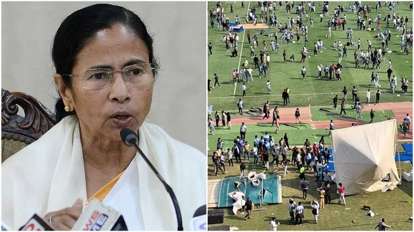 Lionel Messi Kolkata visit  ,Yuvabharati Stadium chaos,  Messi India controversy , Kolkata stadium violence  ,Mamata Banerjee reaction Messi  ,Messi leaves stadium early,  Football fans chaos India,  Yuvabharati vandalism  ,Messi Suárez De Paul Kolkata  ,West Bengal government probe,লিওনেল মেসি কলকাতা  ,যুবভারতী ক্রীড়াঙ্গন বিশৃঙ্খলা  ,মেসি যুবভারতী কাণ্ড  ,মেসির আগমন কলকাতা  ,যুবভারতী ভাঙচুর,  মমতা বন্দ্যোপাধ্যায় মেসি,  মেসি নিয়ে কলকাতা উত্তেজনা,  যুবভারতী রণক্ষেত্র,  মেসি স্টেডিয়াম ছাড়লেন  ,মেসি কাণ্ড তদন্ত কমিটি