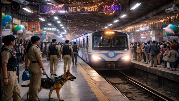 New Year’s Eve Metro Kolkata  ,Kolkata Metro security arrangements,  Metro Railway New Year special services  ,Blue Line extra Metro services,  Park Street Metro security  ,Esplanade Metro crowd management,  RPF deployment Metro , Kolkata Metro night services  ,Metro Railway safety measures,  New Year Metro travel Kolkata,নববর্ষের রাতে মেট্রো পরিষেবা  ,কলকাতা মেট্রোর নিরাপত্তা ব্যবস্থা,  নিউ ইয়ার্স ইভ মেট্রো,  ব্লু লাইনে অতিরিক্ত মেট্রো,  পার্ক স্ট্রিট মেট্রো নিরাপত্তা  ,এসপ্ল্যানেড মেট্রো ভিড় নিয়ন্ত্রণ  ,আরপিএফ মোতায়েন মেট্রো  ,মেট্রো রেলওয়ে বিশেষ ব্যবস্থা  ,নববর্ষে মেট্রো যাত্রা , কলকাতা মেট্রো খবর