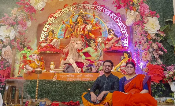 Durgapuja, Durga Puja 2024, RG Kar Protest, Devi Durga, Anupam Dhar, Barasat,দুর্গাপুজো, দুর্গাপুজো ২০২৪,আরজি কর বিক্ষোভ, চিকিৎসক অনুপম ধর