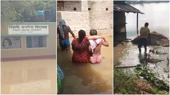 flood affected people questioning  dredging work of Mundeswari river,মুণ্ডেশ্বরী নদী, ড্রেজিং