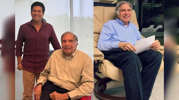 Sachin Tendulkar at Ratan Tata Residence, রতন টাটার বাড়িতে শচীন