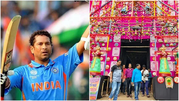 Sachin Tendulkar,Balbir Chand,Durga Puja 2024,Malda,সচিন তেন্ডুলকর, বলবীর চন্দ, মালদহ,দুর্গাপুজো ২০২৪