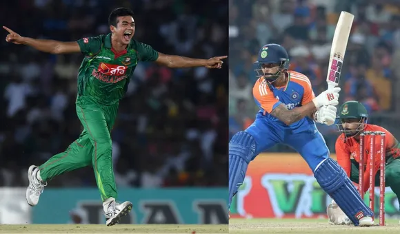 Taskin Ahmed on Liton Das catch miss
