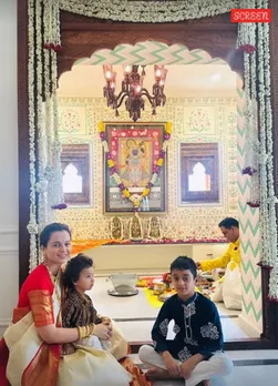 Actor-MP Kangana Ranaut moves into her official residence.