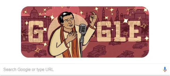 google doodle, kl saigal