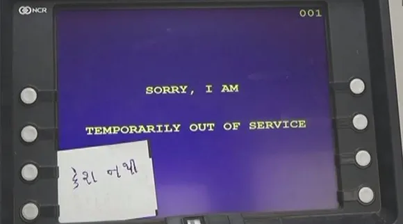 cashless atm, cash crunch