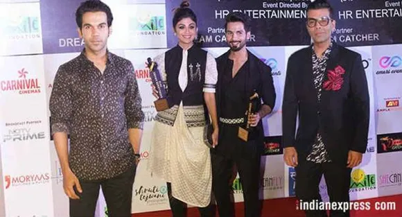 Dadasaheb Phalke Excellence Awards are handed out by the Mumbai-based Dadasaheb Phalke Foundation. The award ceremony took place in Mumbai on April 21 where the A-listers of the entertainment industry graced the red-carpet and won big at the show. From Karan Johar to Rajkummar Rao, here's the list of celebrities who took the precious award home. (Source: Photo by Varinder Chawla)