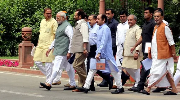 pm narendra modi, union ministers