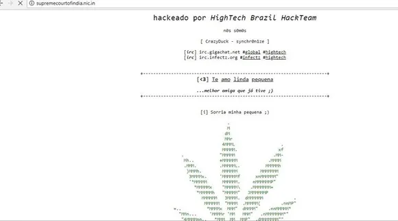 supreme court, website hacked