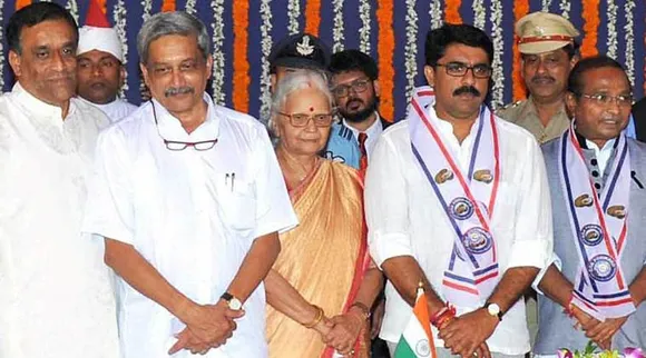 Manohar Parrikar sworn-in as Goa CM