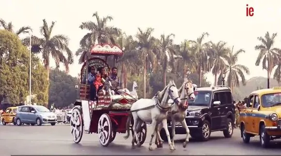 horse pulled cart