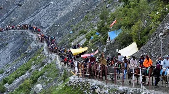 Amarnath Yatra Begins on Wednesday 27 June, 2018 (Express Photo- Praveen Khanna)