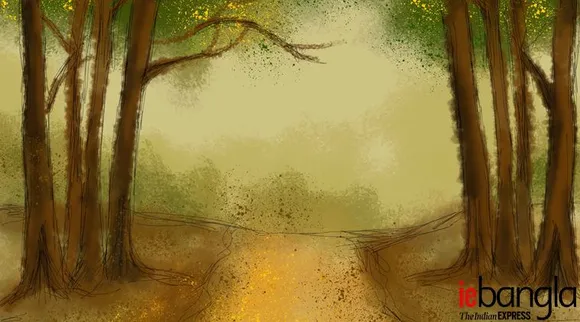 bengali short story ghor by debotosh das illustration chinmoy mukhopadhyay
