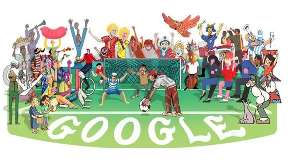 fifa world cup 2018, google doodle, বিশ্বকাপ ফুটবল ২০১৮, গুগল ডুডল