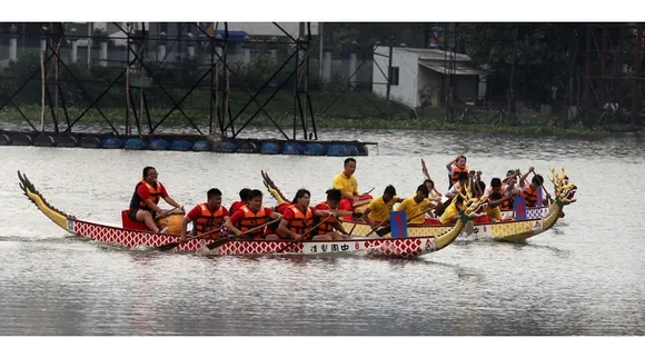 চাইনিজ ড্রাগন বোট ফেস্টিভ্যালে মাতল তিলোত্তমা