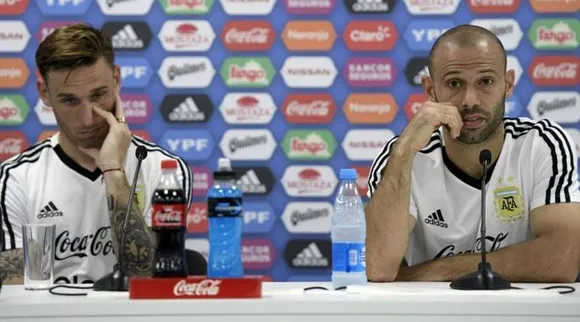 Lucas Biglia and Javier Mascherano