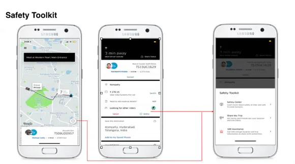 Uber has started rolling out new safety features for its app in India, which include a Safety Centre, Call 100 option and the ability to share trips with trusted contacts.