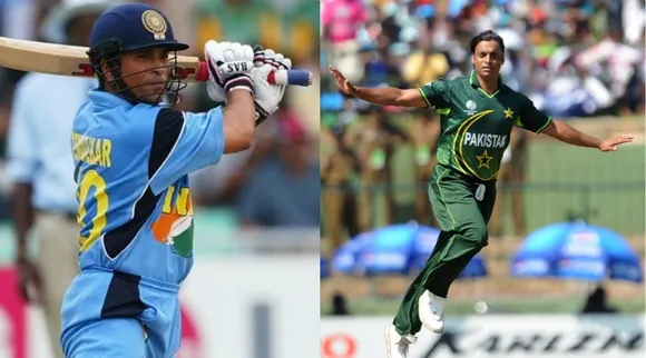 Shoaib Akhtar and Sachin Tendulkar