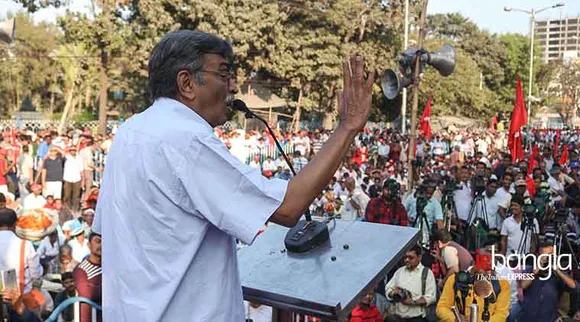 CPM Kisan march rally shingur to Kolkata Express Photo Shashi Ghosh
