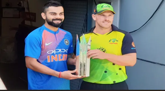 Virat Kohli and Aron Finch