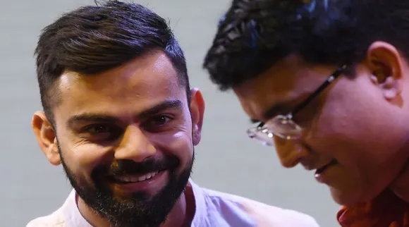 Virat Kohli and Sourav Ganguly