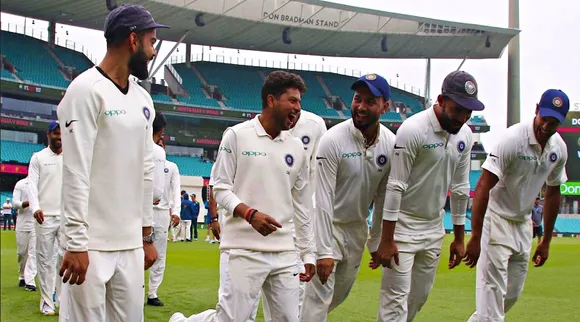 Team India dance in Sydney