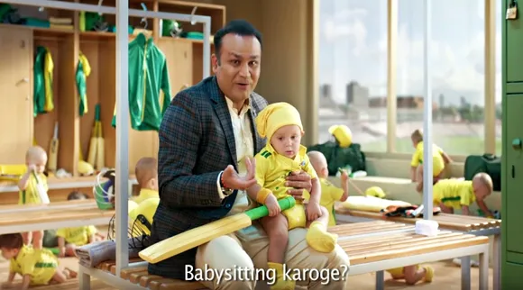 Virender Sehwag Turns Babysitter In New TV Advertisement.