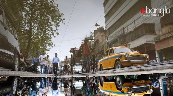 Water Reflection of kolkata, কলকাতার প্রতিচ্ছবি, water painting, কলকাতার জলছবি, kolkata, কলকাতা, Weather, আবহাওয়া, kolkata rain forecast, কলকাতার আবহাওয়া, Rain, বৃষ্টি