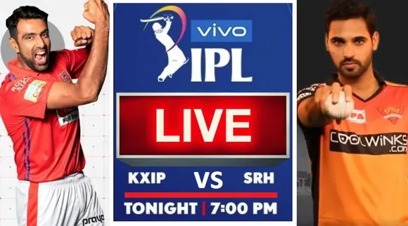 KXIP vs SRH Live Score, SRH vs KXIP Live