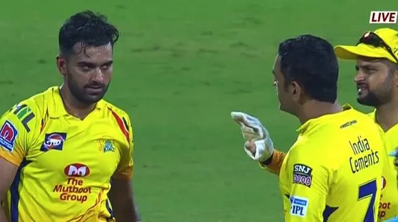 MS Dhoni Loses His Cool, Lashes Out At Deepak Chahar