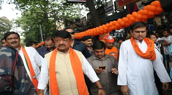 West Bengal Lok Sabha Election 2019 Live মিছিলে কৈলাশ বিজয়বর্গী। ফোটো- শশী ঘোষ