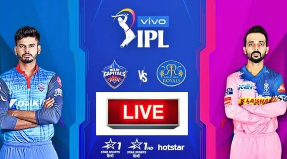 DC vs RR Live Score, DC vs RR Match Score
