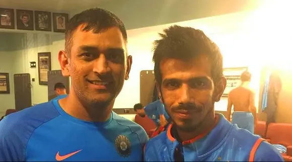 ms dhoni with chahal