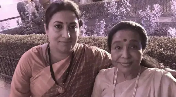 AAsha Bhosle thanks Smriti Irani