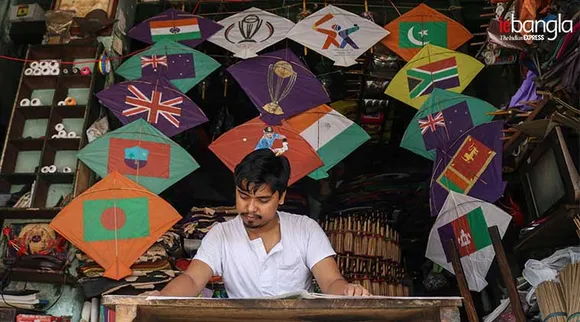 ICC World Cup 2019 special kites in kolkata