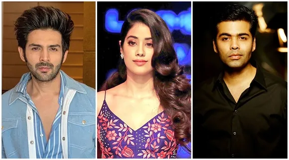Kartik Aryaan and Jahnvi Kapoor in Karan Johar's Dostana 2