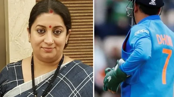 Smriti Irani shows solidarity with Indian Army's Special Forces amid MS Dhoni gloves row