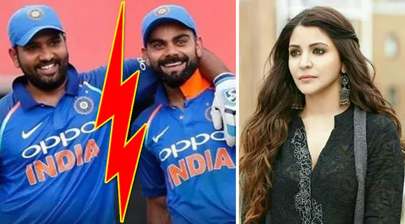 Virat Kohli, Rohit Sharma and Ansuhka Sharma