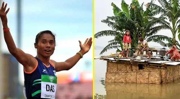 Hima Das donates half month's salary for Assam flood victims, urges people to contribute