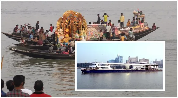 kolkata durga puja immersion cruise