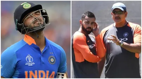 virat kohli shastri and Rishabh pant_