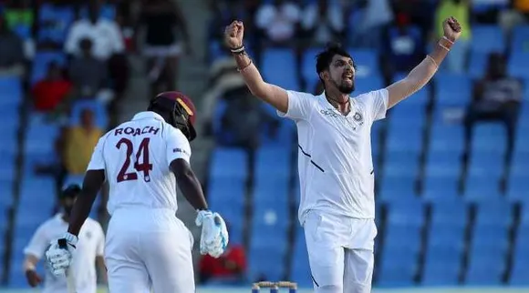 Ishant sharma takes 5 wickets india vs west Indies test
